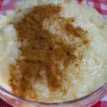 arroz doce com açucar queimado​