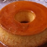 pudim de leite condensado e creme de leite​
