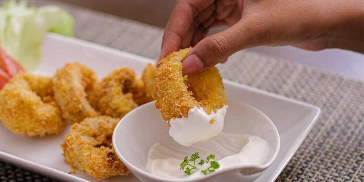 Anéis de Cebola Crocantes