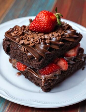 Bolo de Chocolate com Morango