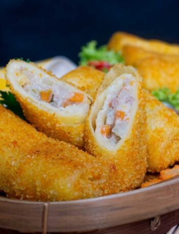 Risoles de presunto e queijo