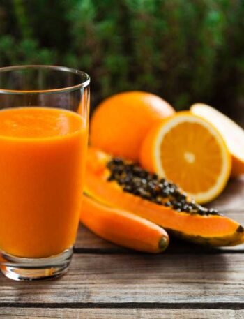Vitamina de Mamão com Laranja:
