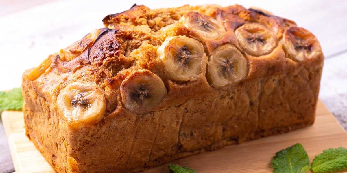 Bolo Fit de Banana com Maçã