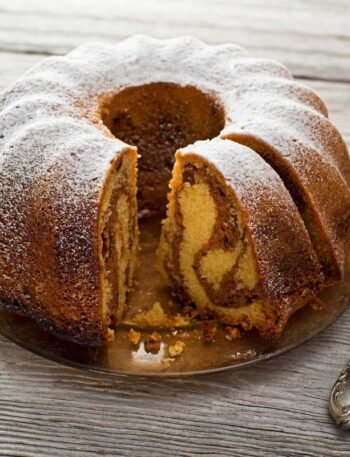 Bolo Mármore para o Café da Tarde