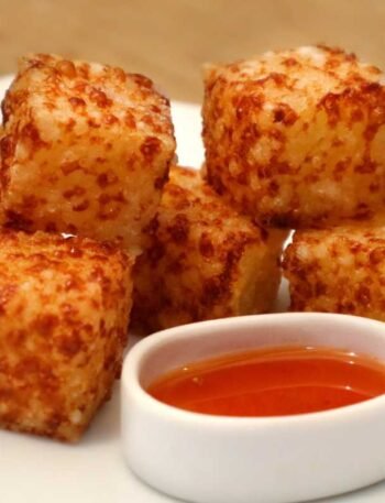 Palitos de tapioca na airfryer