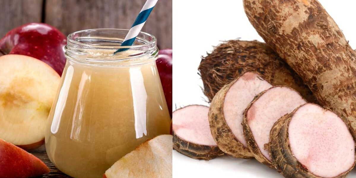 Suco de Inhame com Maçã