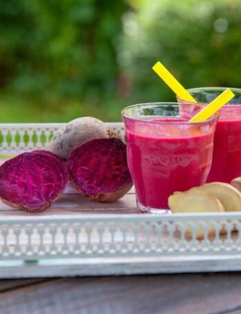 Suco de beterraba com limão