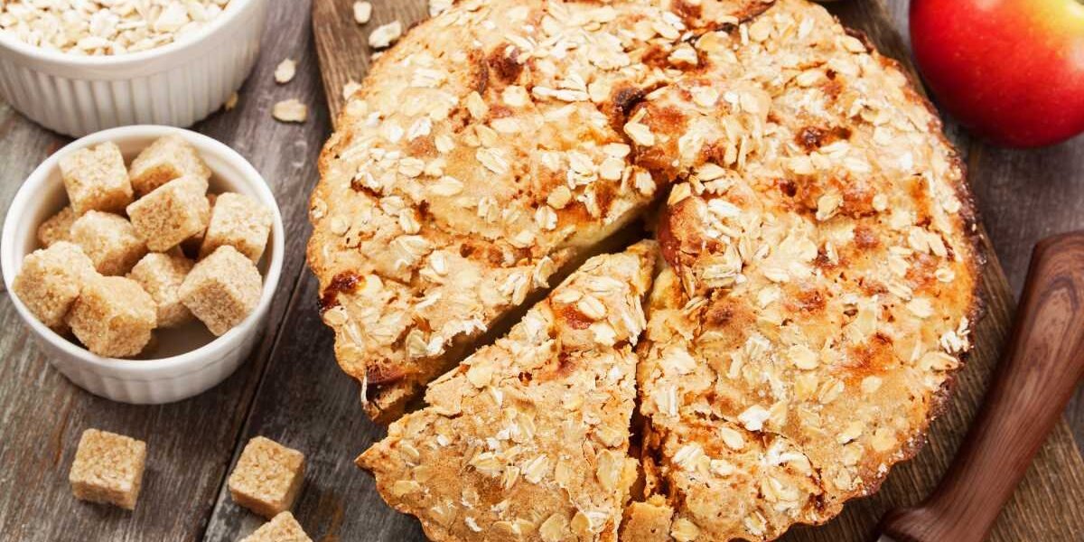 Bolo de Maçã e Aveia