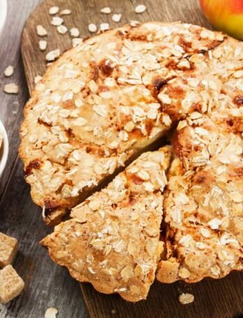 Bolo de Maçã e Aveia